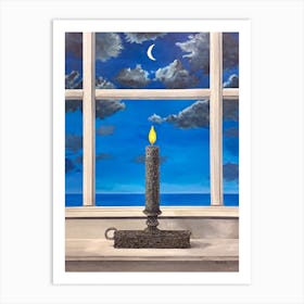 The Weight Of Light Stone Candle Art Print