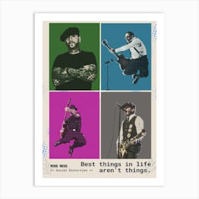 Mike Ness Quotes Best Things In Life Aren T Things Punk Rock Band Social Distortion Art Print