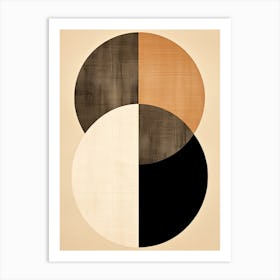 Beige Bauhaus Whispers 1 Art Print