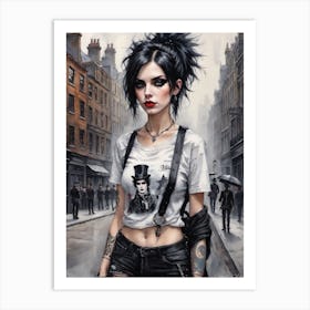 Punk Girl 2 Art Print