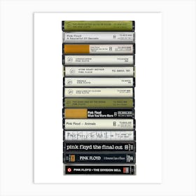 Pink Floyd - Collected Albums - Cassette Print Art Print