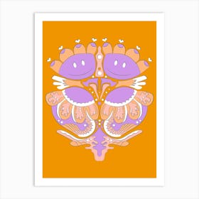 Psychedelic Flower Art Print