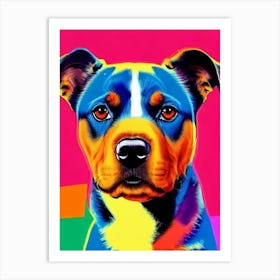 Rottweiler Andy Warhol Style Dog Art Print