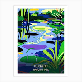Everglades National Park Travel Poster Matisse Style 2 Art Print