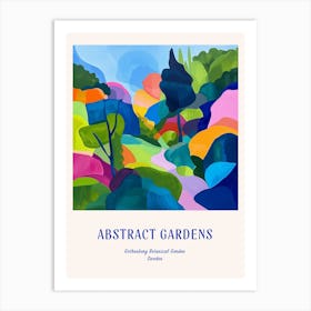 Colourful Gardens Gothenburg Botanical Garden Sweden 2 Blue Poster Art Print