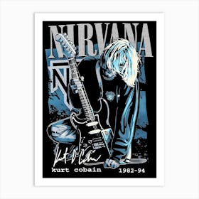 Nirvana Music Gig Concert Art Print