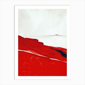 Red Sand, Boho Minimalism Art Print