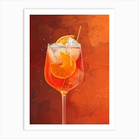 Aperol Spritz Orange 12 Art Print