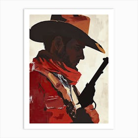 The Cowboy’s Courage 1 Art Print
