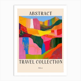 Abstract Travel Collection Poster Bolivia 2 Art Print