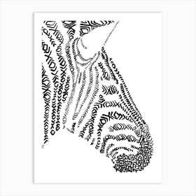 Zebra Art Print