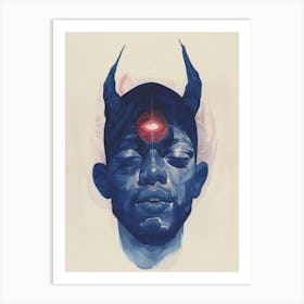 Demon Head Art Print