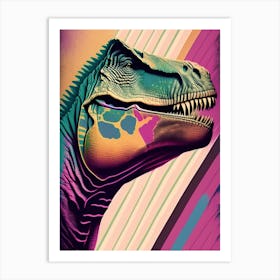 Tyrannosaurus Rex Pastel Dinosaur Art Print