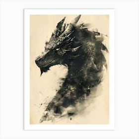 Dragon Head Art Print