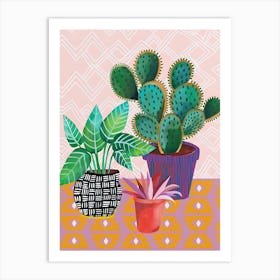 Cactus Plants Art Print