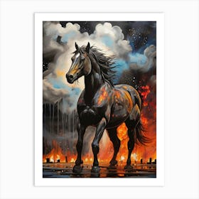 Fire Horse 1 Art Print