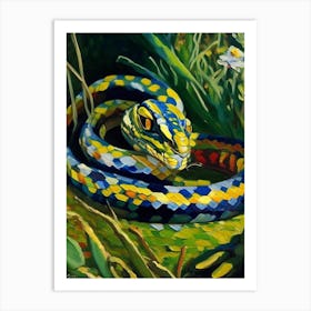 Garter Snake Painting Art Print