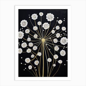 Gypsophila Babys Breath 2 Hilma Af Klint Inspired Flower Illustration Art Print