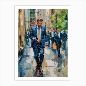 Man In Suit 7 Art Print