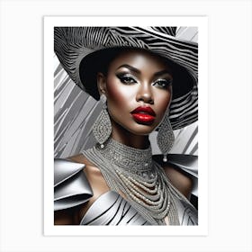 Afro-American Beauty Rich Slay 9 Art Print
