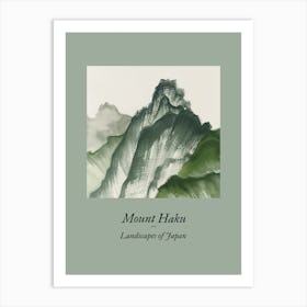 Landscapes Of Japan Mount Haku 87 Art Print