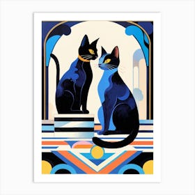 Cat Lovers Art Print