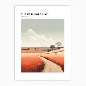 The Cotswold Way England 3 Hiking Trail Landscape Poster Art Print