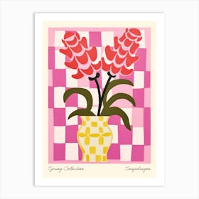 Spring Collection Snapdragon Flower Vase 4 Art Print