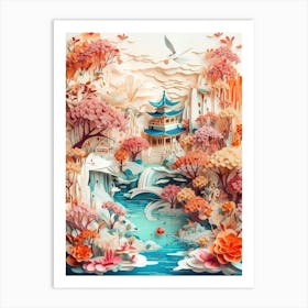 Chinese Paper Art Art Print