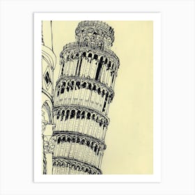 Leaning Tower Of Pisa Art Print