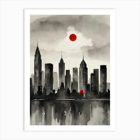 New York City Skyline 1 Art Print