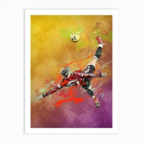 Alejandro Garnacho Bicycle Kick 1 Art Print