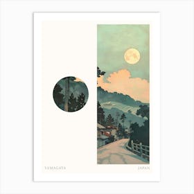 Yamagata Japan 4 Cut Out Travel Poster Art Print