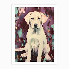 A Labrador Retriever Dog Painting, Impressionist 1 Art Print