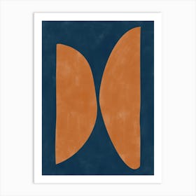 Abstract Terracotta Shape No.1 Art Print