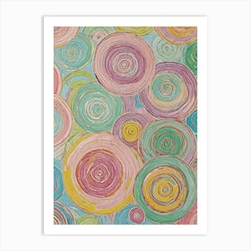 Candy Swirls Art Print