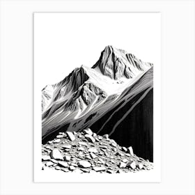 Saskatchewan Mountains Art Print