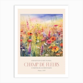 Champ De Fleurs, Floral Art Exhibition 31 Art Print