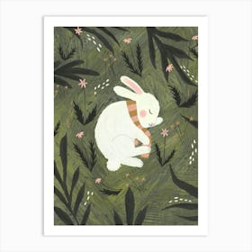 Sleeping Bunny Baby Art Print