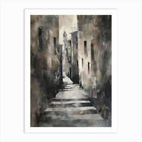 Rome Kitsch Brushstroke Cityscape 2 Art Print