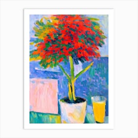 Summer Set Up Matisse Inspired Flower Art Print
