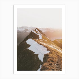 Sunny Winter Hike Art Print