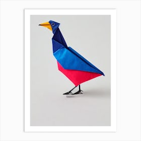 Baldpate Origami Bird Art Print