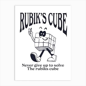 Rubik'S Cube Art Print