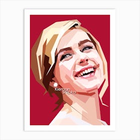 Kiernan Shipka Retro Portrait Art Print