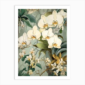 Orchids Wallpaper 1 Art Print