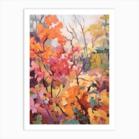 Autumn Gardens Painting Leu Gardens Usa 1 Art Print