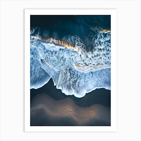 Aerial Ocean Wave Art Print