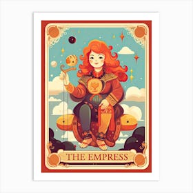 The Empress Red Hair Art Print