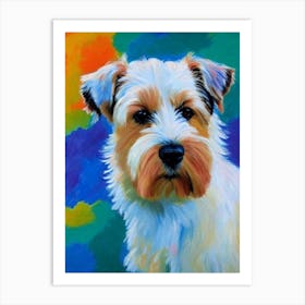 Australian Terrier Fauvist Style Dog Art Print